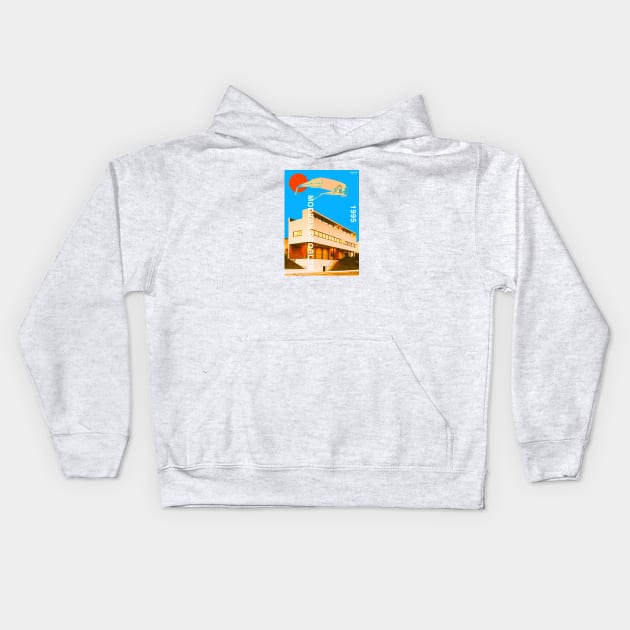 Modern Architecture Kids Hoodie by Dusty wave